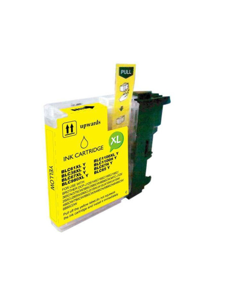 Brother LC980XL/LC1100XL/LC985XL Amarelo - Tinteiro Compatível