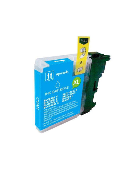 Brother LC980XL/LC1100XL/LC985XL Ciano - Tinteiro Compatível