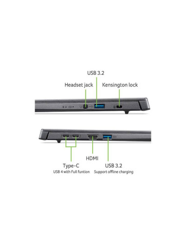 Portátil Acer Aspire 14 AI A14-52M-74X9 14 Cinzento