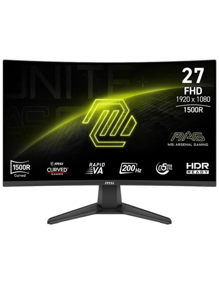Monitor Curvo MSI MAG 276CF E20 Rapid VA W-LED 27" FHD 16:9 200Hz VESA Adaptive Sync