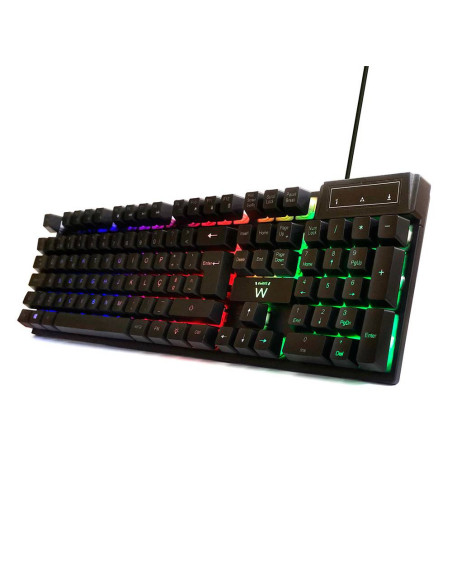 Teclado Ewent PL3319 Gaming PT Preto