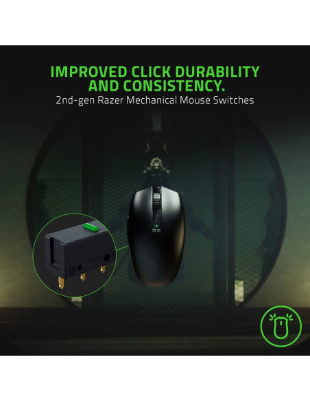 Rato Óptico Razer Orochi V2 Mobile Wireless/Bluetooth Gaming 18000DPI Preto