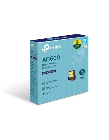 Adaptador USB TP-Link Archer T2U Nano AC600 Wireless