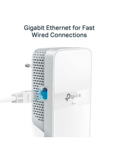 Kit Adaptador Powerline TP-Link TL-WPA7617 KIT AV1000 Homeplug AV2 Gigabit Passthrough Wi-Fi AC1200 Dual-Band 2