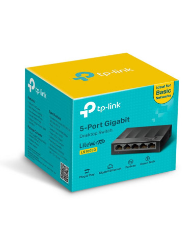 Switch de Rede TP-Link TL-LS1005G LiteWave 5 Portas Gigabit UnManaged