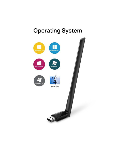 Adaptador USB TP-Link Archer T2U Plus Dual Band Wireless AC600