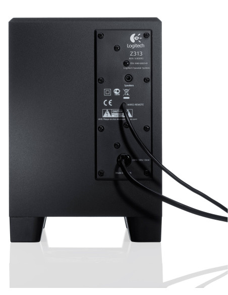 Colunas Logitech Z313 2.1 50W Peak / 25W RMS Pretas