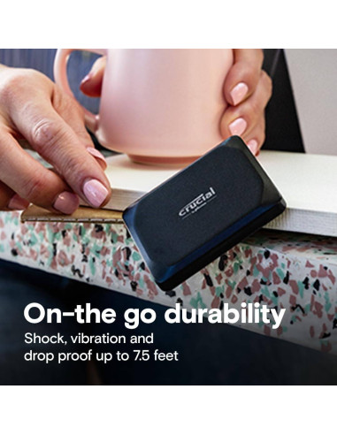 SSD Externo Crucial X9 Portable 1TB USB 3.2 Gen 2 Preto