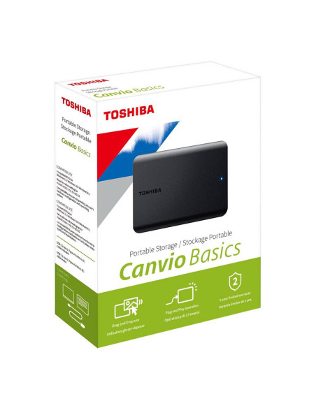 Disco Externo 2.5" Toshiba Canvio Basics 2TB USB 3.2 Preto