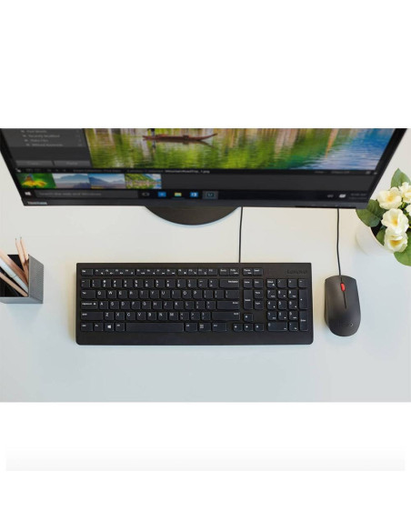 Rato Óptico Lenovo 300 USB 1600DPI Preto