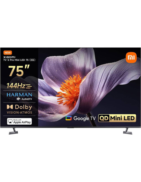 Televisão Smart TV Xiaomi TV S Pro (2026) 75"/190,5cm QD-Mini LED 4K UHD Google TV