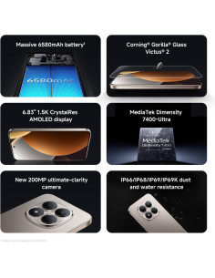 Smartphone Xiaomi Redmi Note 15 Pro 5G 6.83" 8GB/256GB Dual SIM Titanium 2