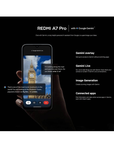 Smartphone Xiaomi Redmi A7 Pro 6.9" 4GB/64GB Dual SIM Mist Blue