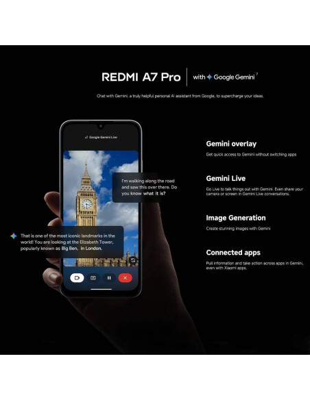 Smartphone Xiaomi Redmi A7 Pro 6.9" 4GB/64GB Dual SIM Black