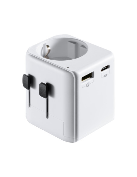 EWENT Adaptador de viagem universal com fichas EUA/UK/AUS/CHINA e toma