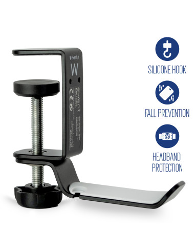 EWENT Suporte de Mesa Ajustável para Headphones