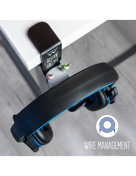 EWENT Suporte de Mesa Ajustável para Headphones