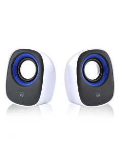 EWENT Colunas set 2.0, 5W RMS, control volume, alimentação USB, branca