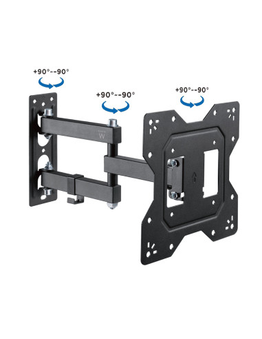 EWENT Suporte TV Easy Turn M, 3 pivot, 23 - 43", Min VESA 100x100; Max