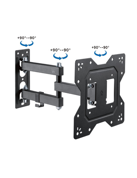 EWENT Suporte TV Easy Turn M, 3 pivot, 23 - 43", Min VESA 100x100; Max