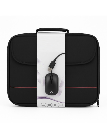 EWENT Kit Mala para Portátil 16.1", com Rato USB