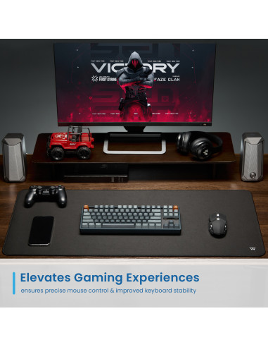 EWENT Tapete para Rato adicional-Large para Escritório/Gaming em Polié