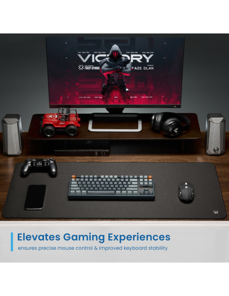 EWENT Tapete para Rato adicional-Large para Escritório/Gaming em Polié