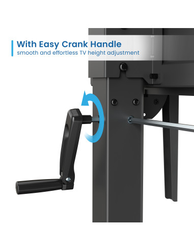 EWENT Suporte Móvel Heavy Duty para TV´s 60 a 100" e 120Kg, Min VESA 2