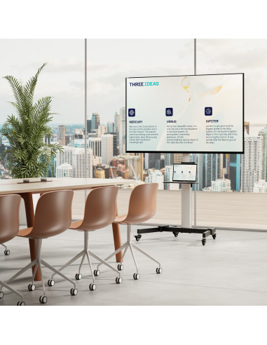 EWENT Suporte Móvel em Alumínio para TV´s 37 a 70" e 50Kg, Min VESA 20