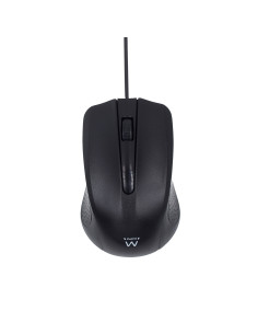 EWENT Rato Óptico USB 2.0, 1000dpi, preto