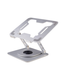 EWENT Suporte Aluminio para Portátil, Rotação 360º, Ajustável Altura