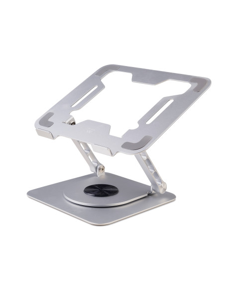 EWENT Suporte Aluminio para Portátil, Rotação 360º, Ajustável Altura