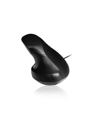 EWENT Rato Óptico Ergonómico Vertical, 1000 dpi, 5 botões, preto