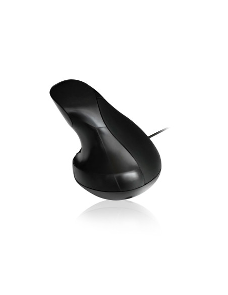 EWENT Rato Óptico Ergonómico Vertical, 1000 dpi, 5 botões, preto