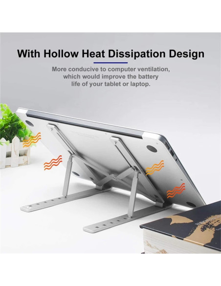 EWENT Suporte para Portátil em aluminio, ajustavel em altura, 10 a 17"