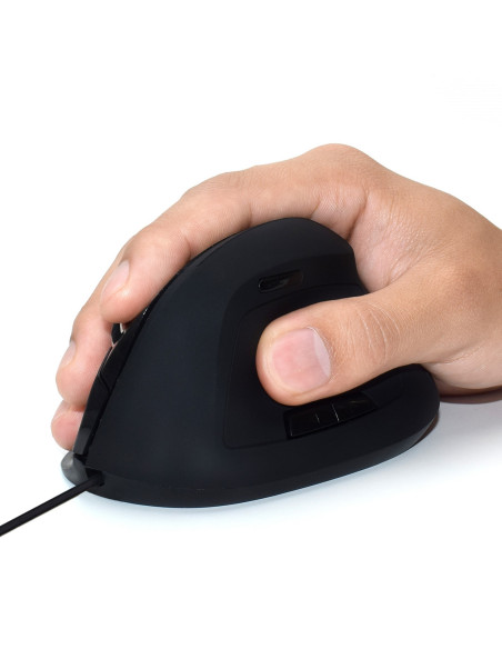 EWENT Rato Óptico Ergonómico Vertical, 800-1200-1600dpi-1800 dpi, 5 bo