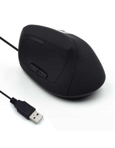 EWENT Rato Óptico Ergonómico Vertical, 800-1200-1600dpi-1800 dpi, 5 bo