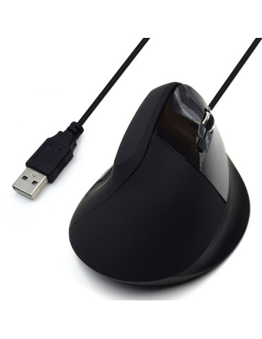 EWENT Rato Óptico Ergonómico Vertical, 800-1200-1600dpi-1800 dpi, 5 bo