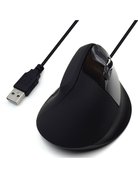 EWENT Rato Óptico Ergonómico Vertical, 800-1200-1600dpi-1800 dpi, 5 bo