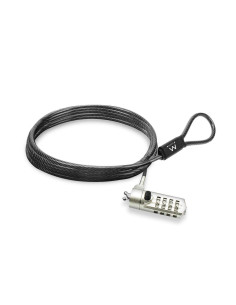 EWENT Cadeado para Portátil Wedge Lock com combinação, cabo 1,5m