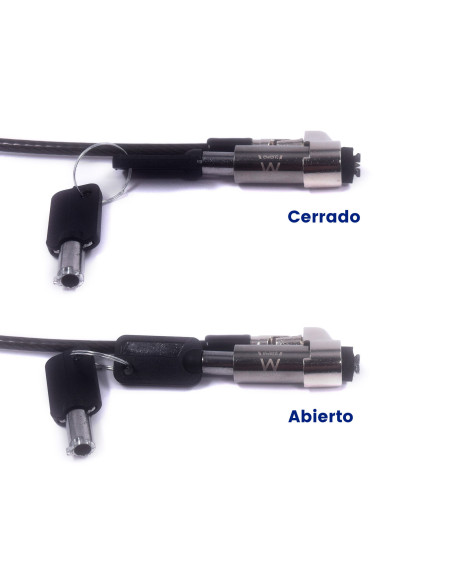 EWENT Cadeado para Portátil NanoSaver com Chave para NANO slot 2.5x6mm