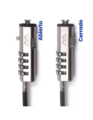EWENT Cadeado para Portátil NanoSaver com Combinação para NANO slot 2
