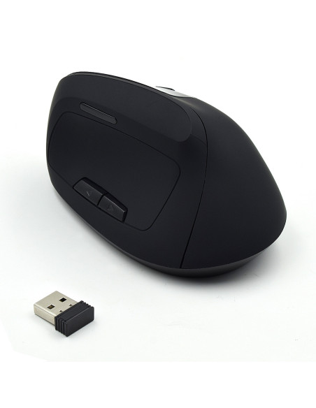 EWENT Rato Wireless Ergonómico Vertical, 800-1200-1600dpi, 5 botões, p