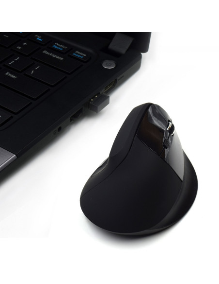 EWENT Rato Wireless Ergonómico Vertical, 800-1200-1600dpi, 5 botões, p