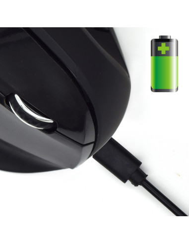 EWENT Rato Wireless Ergonómico Vertical, 800-1200-1600dpi, 5 botões, p