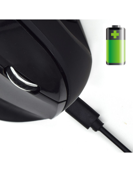 EWENT Rato Wireless Ergonómico Vertical, 800-1200-1600dpi, 5 botões, p