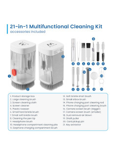 EWENT Kit de Limpeza 21 em 1 2