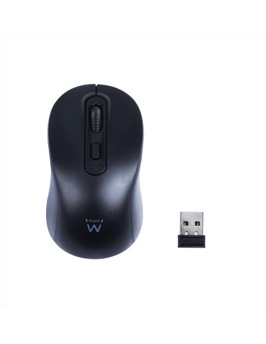 EWENT Rato Wireless 2,4hz | 4D | Recetor USB-A | Selecionável 800-1200