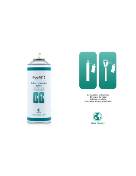 EWENT Spray de Lubrificação de Cabos 400ml