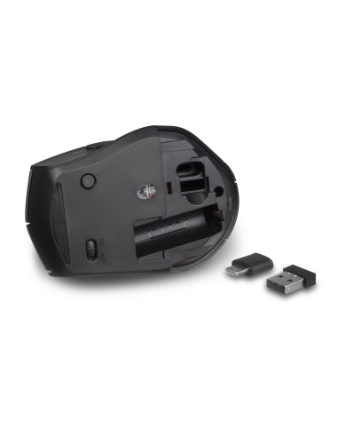 EWENT Rato Wireless Dual Connect USB-A & USB C, 2400dpi, botões silenc
